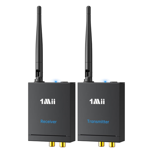 1Mii 2.4Ghz Wireless Audio Transmitter Receiver Set (1 TX + 1 RX) for TV