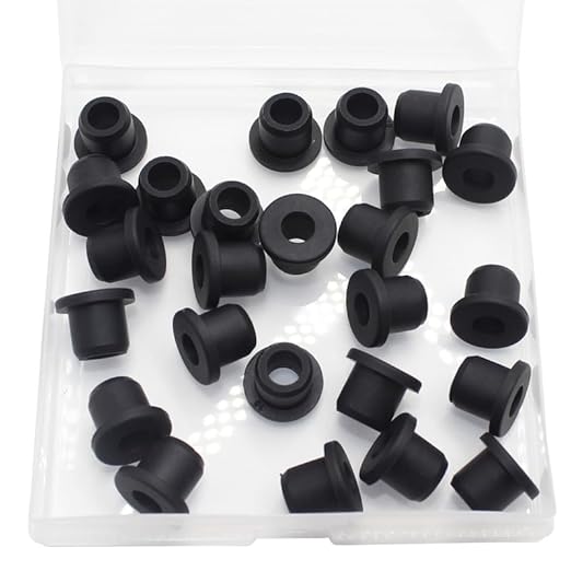 BOPOREAE 3/8" Drill Hole, 1/4" ID Silicone Rubber Grommets for Wiring