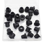 25 Pcs 3/8" Drill Hole, 1/4" ID Silicone Rubber Grommets for Wiring, Top Hat Grommets for Tubes Cables, Waterproof L-Shape O-Ring Seal Hose Gasket in Hydroponic Irrigation Systems