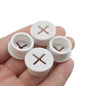 HAHIYO 4Pcs 0.8Inch/20mm White Flexible Rubber Desk Grommet Wire Grommet Cable Management Cord Hole Cover Desk Wire Hole Insert Wire Organizer for Computer Office Home School Equipment Systems