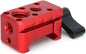 SZJELEN NATO Clamp Adapter with Cold Shoe,NATO Rail Lock Clamp Mount with 1/4" 3/8" ARRI Thread for Camera Cage Handle Monitor LED Light Microphone Magic Arm (Red)
