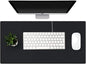 KINGFOM Desk Pad Office Desktop Protecter, PU Leather Desk Mat Blotters Organizer with Comfortable Writing Surface (35.4" x 16.9", Black)