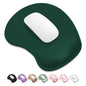 ITNRSIIET Ergonomic Mouse Pad, Cushioned Gel Wrist Rest, Non-Slip Base, Smooth Surface, Cute Multi-Color, 9.5 x 8.2 in, White