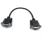 DB9 Female to VGA Female 15Pin Three-Row Signal Transmission Cable, VGA to DB9 Serial RS232 Data Cable for Mutual Transmission of Signals Between 9Pin Video Devices and Computers 1.5Meter