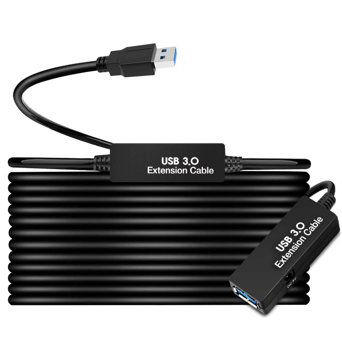 S.H.Y SPRUCES 33FT USB 3.0 Active Extension Cable,USB Extension Cord A-Male to A-Female,Compatible with Oculus Quest 3 VR,Headset,Hard Drive,Printer,Webcam,Scanner,PS4 More