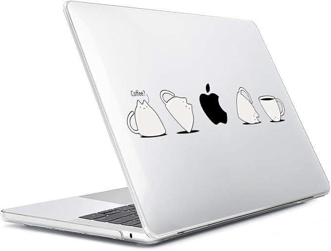 for 2025 2024 2023 2022 MacBook Air 13 inch Case M4 A3240 M3 A3113 M2 A2681 with Touch ID& 13.6" Liquid Retina Display, Plastic Hard Shell&Keyboard Cover&Screen Film&Webcam Cover, Cups