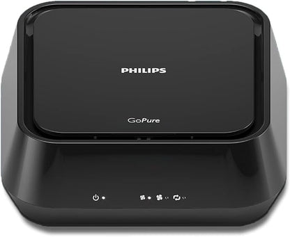 Philips GoPure GP5212 Automotive Air Purifier – Compact Car Air Cleaner with SelectFilter Plus, Removes 100+ Pollutants, Filters Allergens, Viruses, Bacteria, Exhaust & Odors – 12V Car Air Freshener