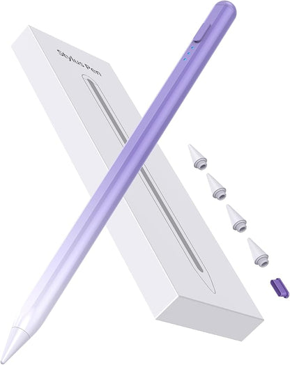 Stylus Pen for iPad 2018-2025, 15Mins Fast Charge for Apple Pencil, Palm Rejection, Compatible with iPad 10/9/8/7/6, iPad Pro 12.9"/11"/13" M4, iPad mini 6/5, iPad Air 5/4/3/11"-13" M2