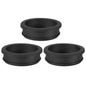 PATIKIL 32.6mm / 1-1/4 Inch Drill Hole,1 Inch ID Rubber Grommets, 3Pcs Top Hat Grommet for Wiring Eyelet Ring Gasket Automotive Firewall Cable Hole Plugs Wires Protection, Black