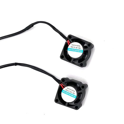 FainWan 2pcs USB 5V DC Fan 2510 Small 2 pin Cooling Cooler Computer 25mm X 10mm (25x25x10)