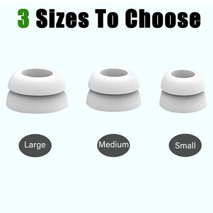 Double Flange Ear Tips for Beats Studio Buds, Anti-Slip Noise Isolating