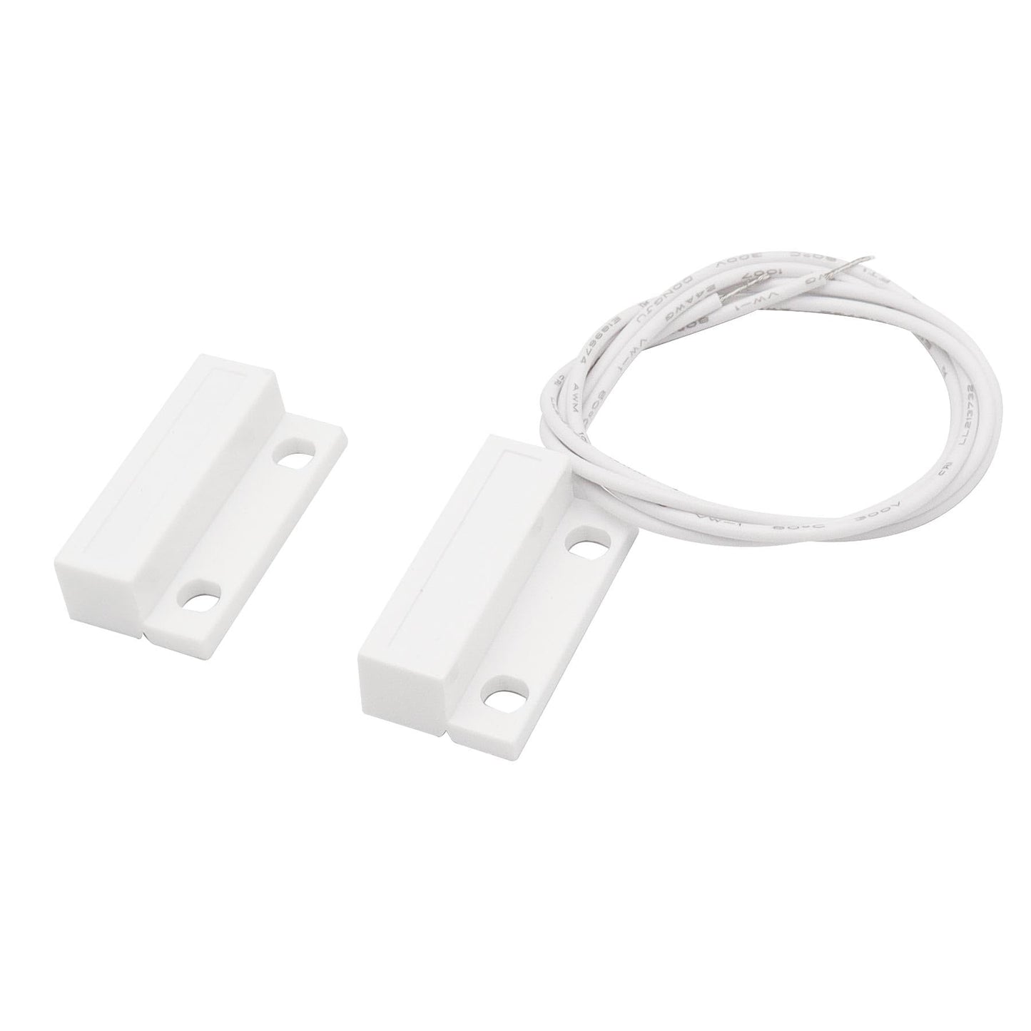 FOCMKEAS 2Pcs Magnetic Reed Switch Surface Mount, NC, 2 Wire, ABS, MC-38