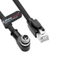 Alvin's Cables M12 X-Code 8 Pin Male to RJ45 Ethernet Cable for Cognex Keyence Camera, High-Flex Cat6a Cable for Industrial Automation, Fieldbus Module, Robotics, Right Angle 49.2ft/15m