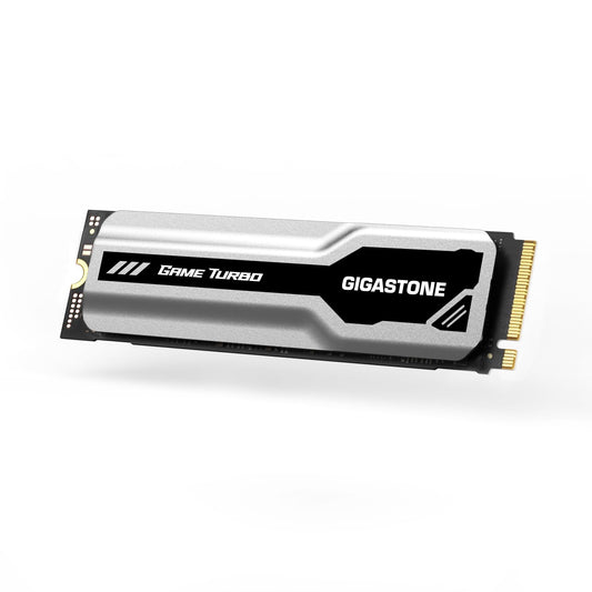 Gigastone M.2 SSD 2TB PCIe 3.0 NVMe SSD 3,500MB/s Internal Gaming Solid State Hard Drive Turbo Speed Heatsink Cooling Heat Dissipation PC Laptop Storage for Gamers Video Editing Creators
