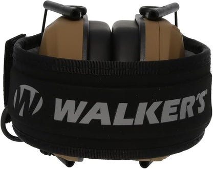 Walker's Razor Slim Ultra Low Profile Compact Design Adjustable Range Shooting Hunting Hearing Protection Electronic Earmuffs