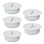 5 Pcs Desk Grommet 2" / 50 mm, Desk Hole Cover for Cables Grey, Cable Grommet ABS Plastic, Desk Hole Grommet for Home & Office Pc, Detachable Cable Cord Organizer