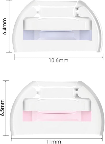 SpinFit CP1025- S/SS- Medical Grade Silicone Patented Ear Tips, Secure Fit and Supreme Comfort Fits MTW3, Galaxy Buds 2, Soundcore Space A40 & More (2 Pairs) (for Nozzle Diameter from 4-5.5mm)