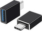 USB C Male to USB A Female Adapter (3 Pack),USB 3.2 GEN2 10Gbps High-Speed Data PD 60W Fast Charging for iMac,MacBook Pro/Air,iPhone 16 15,iPad,Microsoft Surface,Samsung Galaxy S24/23/22,etc.
