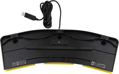 USB Foot Pedal for PC Gaming,Optical Control Foot Switch,Computer Map Mouse Keyboard Hotkey Combination Key Keypress Simulator Program Page Turner Transcription HID (Triple Pedal)