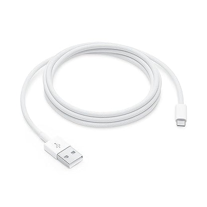 Woven TV Remote USB C Charger Cable for Apple TV Remote 3rd Gen/4th Gen, Siri Remote 3rd Gen, [MFi Certified] USB A to USB-C Cord Fast Charging for Apple/Samsung Smart TV Remote Control - White