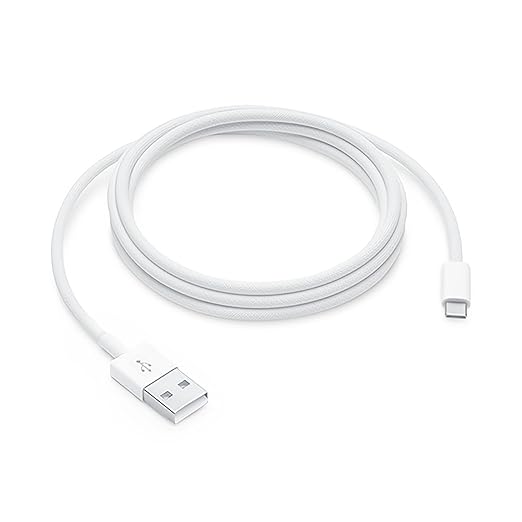 Woven USB to USB-C Cable for Apple iPhone 17 Series, [MFi Certified] CarPlay USB A to Type C Charger Cord Fast Charging for iPhone Air, iPhone17 Pro Max/16 Pro/15 ProMax/iPad Pro M4 (5ft White)