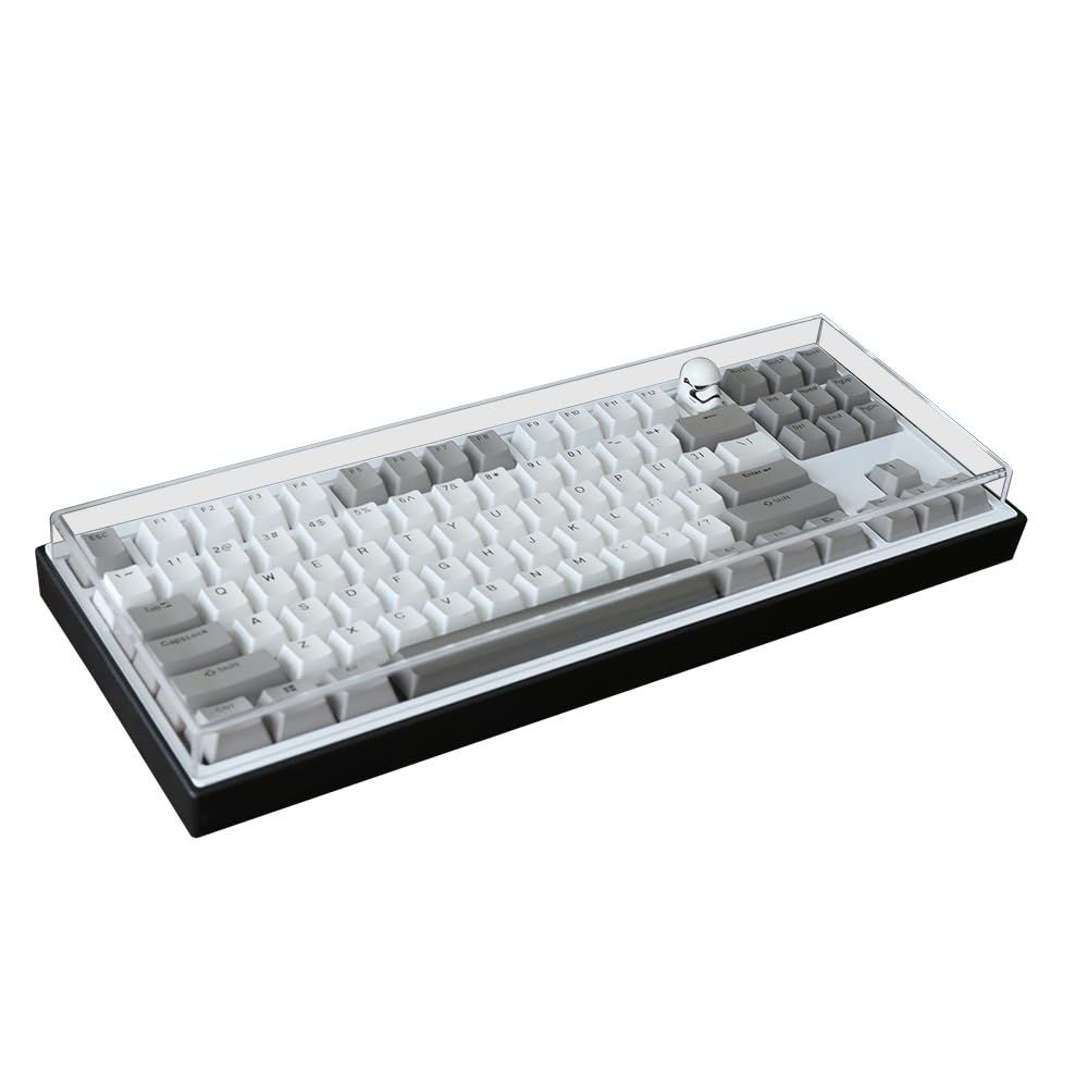 Acrylic Keyboard Dust Cover,68 Keys Transparent Mechanical Keyboard Protective Cover,Compatible with Computer Gaming Keyboards (12.28''x4.02''x0.87'')