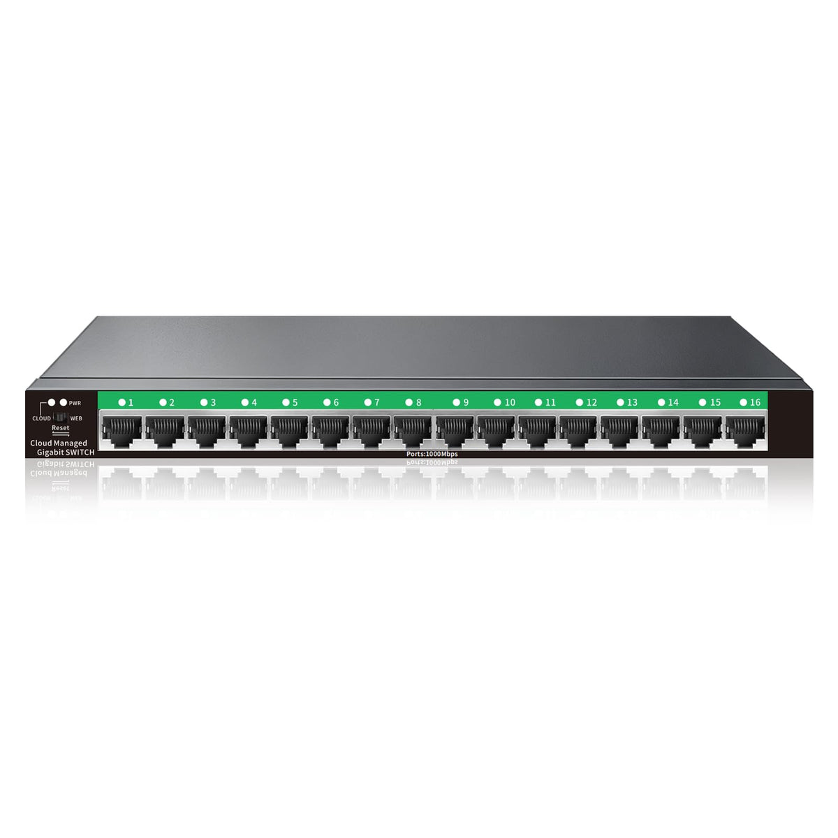 8-Port Gigabit Easy Smart Managed Ethernet Switch | Plug & Play Network Hub with VLAN, QoS, Port Mirroring | Fanless Design | Desktop/Wall Mount for Home/Office