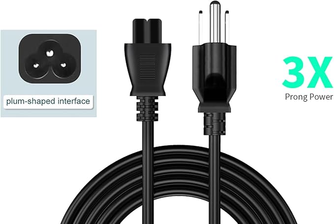 7Ft Mickey Mouse Power Cord,3 Prong Power Cord,AC Power Supply Cord,AC Adapter Laptop Notebook Computer Charger Cable.10 Aamp 125volt 120v 110v Plugs
