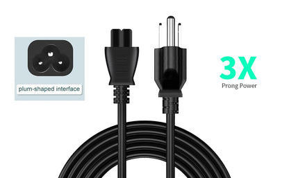 5Ft Mickey Mouse Power Cord,3 Prong Power Cord,AC Power Supply Cord,AC Adapter Laptop Notebook Computer Charger Cable.10 Aamp 125volt 120v 110v Plugs