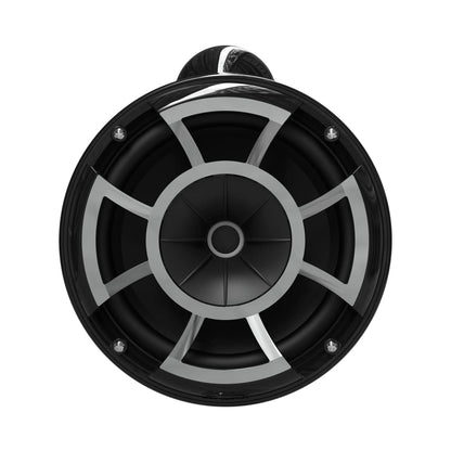 Wet Sounds Rev 8 Black V2 Revolution Series 8" Black Tower Speakers w/Fixed Clamp