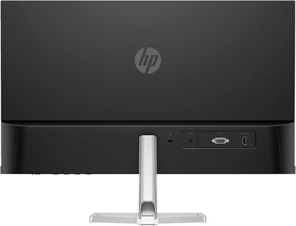 HP Series 5 524sf Monitor (Replaces M24f) 24" IPS FHD 300 nits Display, -5 to +25 Degrees Adjustable Tilt, Flicker Free, Anti-Glare, 1x HDMI, Black/Silver w/Dockztorm HUB USB Port Expander (2 Pack)