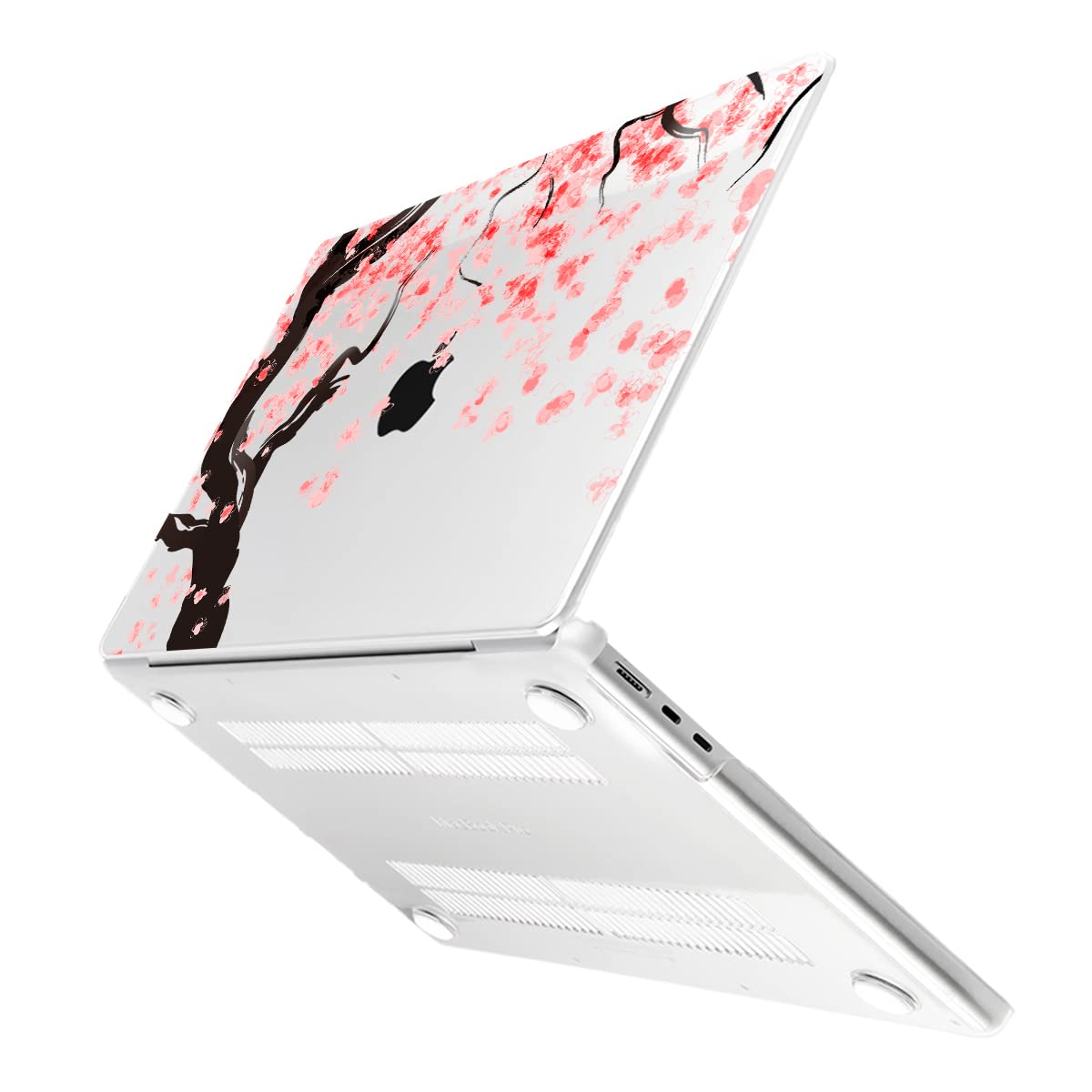 Batianda Case for MacBook Air 15" with M5 M4 M3 M2 Chip, Cherry Blossoms