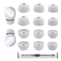 Replacement Silicone Ear Tips for Beats Fit Pro/Studio Buds/Studio Buds+ Headphone, 6 Pairs Earbuds Eartips L/M/S, Eargels Set Fit in Case, Earplug Ear Cap (Black with Pen)