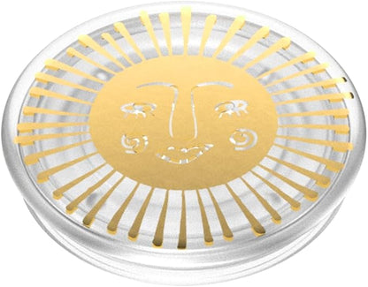 PopSockets Translucent Phone Grip with Expanding Kickstand, PopSockets for Phone, Adhesive Grip, Translucent PopGrip - Sun Goddess