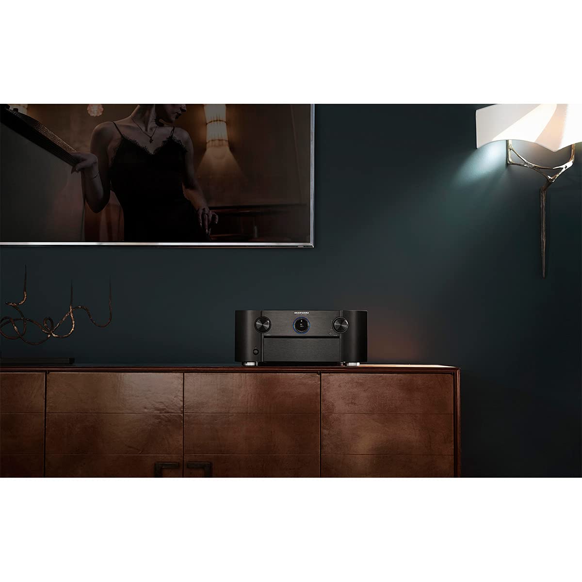 Marantz AV8805A AV Pre-Amplifier - 13.2 Channel, Advanced 8K Upscaling, IMAX Enhanced, Auro-3D, Dolby Atmos & DTS, Wireless Streaming via Wi-Fi, Bluetooth, AirPlay 2 & HEOS, Amazon Alexa, Audyssey EQ