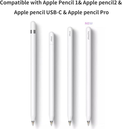 Replacement Tips for Apple Pencil, Upgraded Mix iPencil Tip for iPad Pro/USB-C / 1st Gen / 2nd Generation, Needle Pencil Tips with Case - Clear 4 Pack