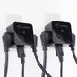 Clamper 3-Outlet Surge Protector 1800 Joules, 1875W, for TV, PC, Xbox, PS5, Refrigerators and Other Appliances (Compact Wall Surge Protector), iCLAMPER Power 3, 2-Pack Black