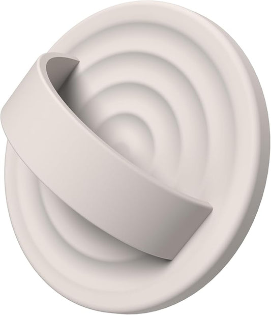 COFFKER Magnetic Phone Ring Grip Holder, Silicone Finger Loop Grip, Compatible with MasSafe, Back of Phone for iPhone Pro Max/Plus/16/15/15/14/13/12 Series, Stone