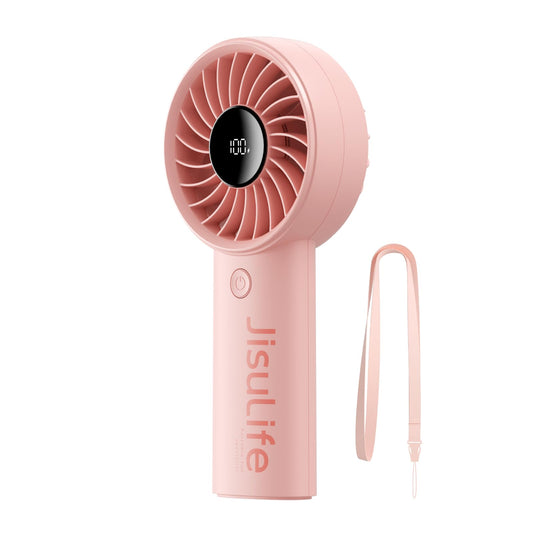 JISULIFE Handheld Portable Fan, 3600mAh Stronger and Longer-Lasting Battery