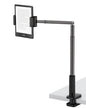 SupeDesk Phone Holder for Bed, 360° Rotation Cell Phone Stand, Flexible Long Arm Headboard Bedside Clip, Multi-Functional Overhead Phone Mount for 3.5-11" Phones, Tablets, Kindle, Black