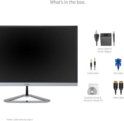 ViewSonic VX2776-SMHD 27 Inch 1080p IPS Monitor with FreeSync, Ultra-Thin Bezels, HDMI and DisplayPort