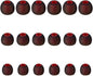 Earbud Tips Soft Silicone Earbuds Replacement Tips Fit for in-Ear Headphones(Inner Hole from 3.8mm - 4.2mm Earphones) 9 Pairs S/M/L,Black/Red
