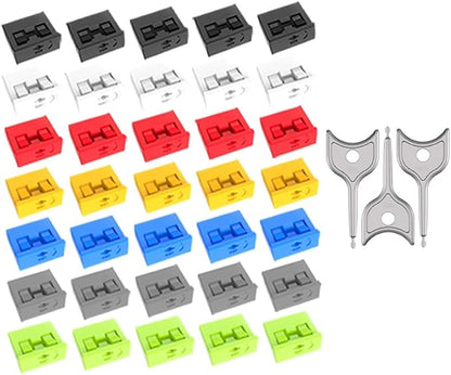 35PCS USB Port Blockers with 3 Locks for PC, Laptop Removable Type-A Data Protection,Dust & Moisture Resistant Shield（Mixed Colors Packs Svailable for Port Sorting）