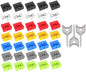 35PCS USB Port Blockers with 3 Locks for PC, Laptop Removable Type-A Data Protection,Dust & Moisture Resistant Shield（Mixed Colors Packs Svailable for Port Sorting）