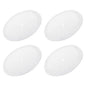 PATIKIL Desk Grommet 3-3/16", 4 Pcs Round Cable Grommet Cord Hole Cover with Adhesive Tape Flexible Table Wire Organizer for Office Home Table Countertop, White