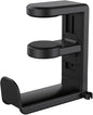 Adjustable Headphone Stand Holder - Universal Desktop Organizer for Gaming/Office Setup - Durable & Lightweight Design - Easy Installation - Modern Accessory - Black