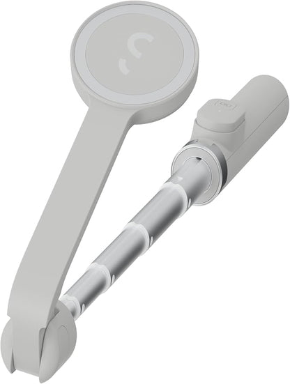 ShiftCam SnapStand Selfie – Magnetic Selfie Stick & Tripod – Compact, Foldable & Extendable with Tilt Head and Magnetic Bluetooth Remote (Stone, SnapStand Selfie)