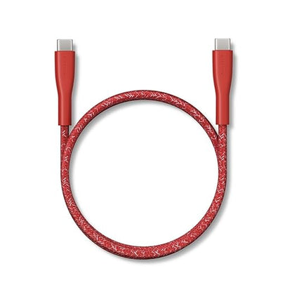 CASETiFY Powerthru USB-C to USB-C Cable (1m/3.3ft) - Meter - Cherry Red