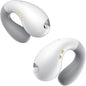 Ultra Open Ear Earbuds - Ergonomic Clip-On Earbuds, Small Bone Conduction Over-The-Ear Headphones with Waterproof Design, Perfect Running Headphones for Sports and Fitness, Velvet White