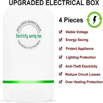 Power Saver Pro X - Voltage Stabilizer & Power Load Balancer, 2025 Upgraded Household Appliance Protection Device, Smart Current Factor Correction for Home, Office & Shop, 90V-250V 30KW High Capacity
